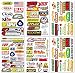 Motocross Dirt Bike Bikes Race Motorcycle motos rc Bicycle Trucks Parts Accessories Sponsor Logo ATV Skateboard Helmet Tool Box Racing Pack 6 Sheets Grafitti Vinyl Decals Stickers Kit D6721 Best4Buy