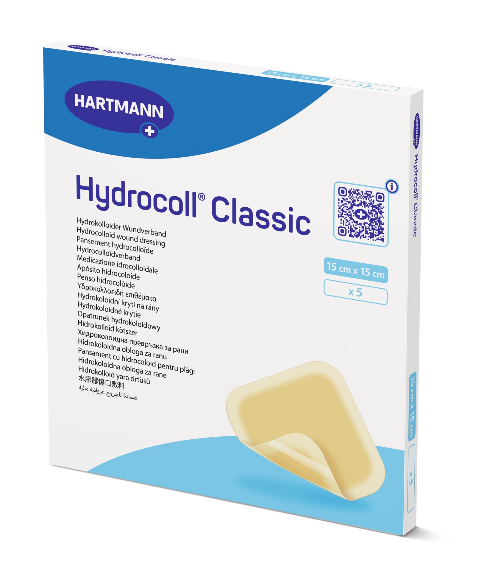Hydrocoll Classic - Medicazione idrocolloide, 15 x 15 cm