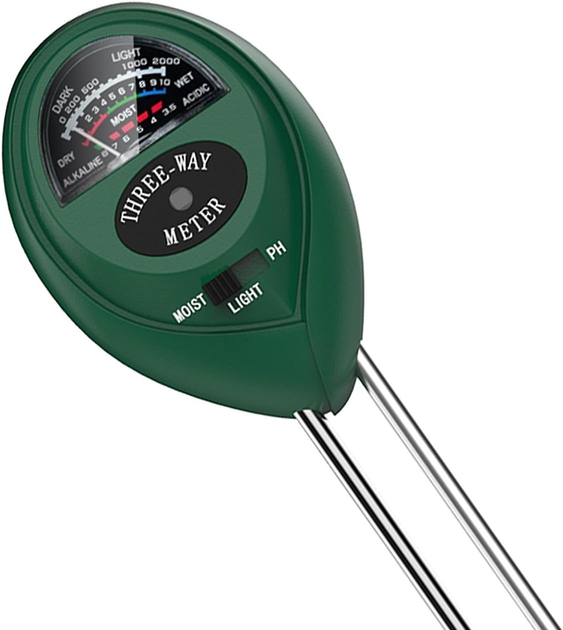 Dr.meter S30 Soil Moisture Meter Sunlight PH Acidity 3-in-1 Soil Tester Kit for Garden Farm Lawn Planter