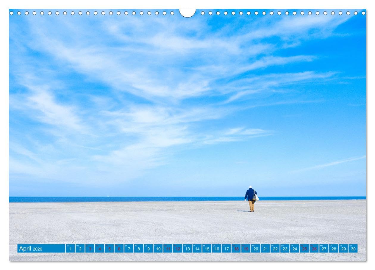 Die Farbe blau - Die Farbe der Weite und des Himmels (Wandkalender 2026 DIN A3 quer), CALVENDO Monatskalender: Die beruhigende und entspannende ... eine positive und entspannte Atmosphäre.