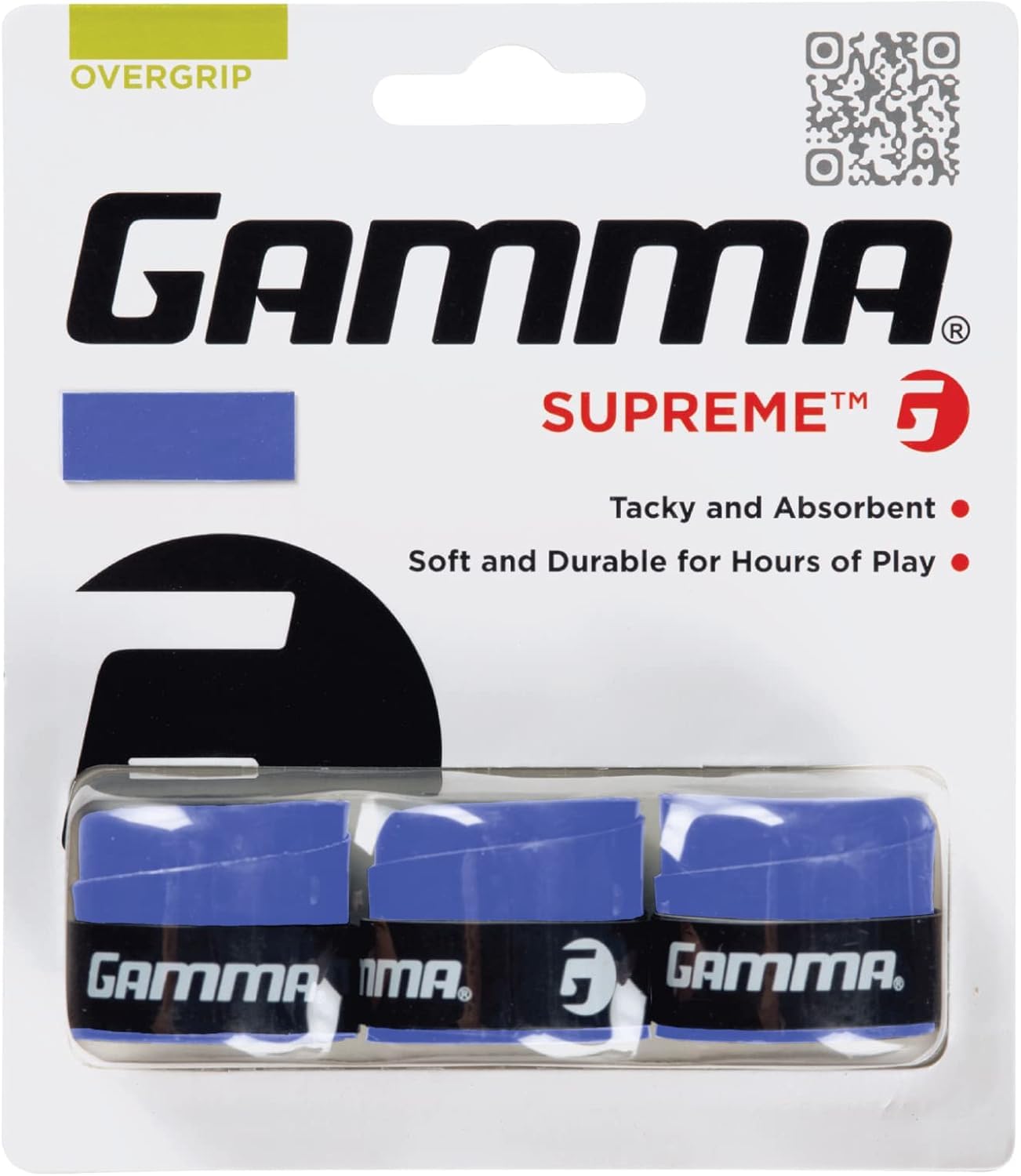Sports Supreme Overgrip for Tennis, Pickleball, Squash, Badminton, and Racquetball Racquets, Multiple Pack Sizes and Colors