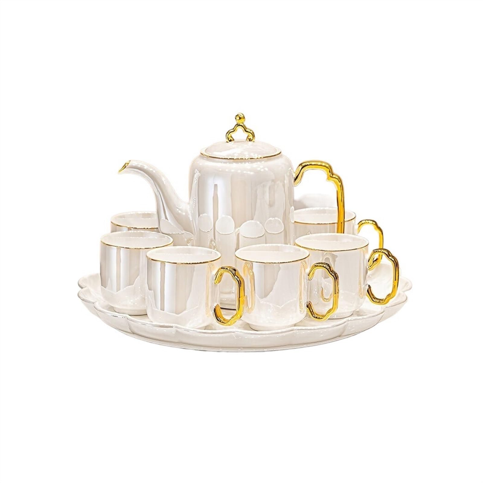 Combinaison de théière domestique carafe eau céramique 8 pièces