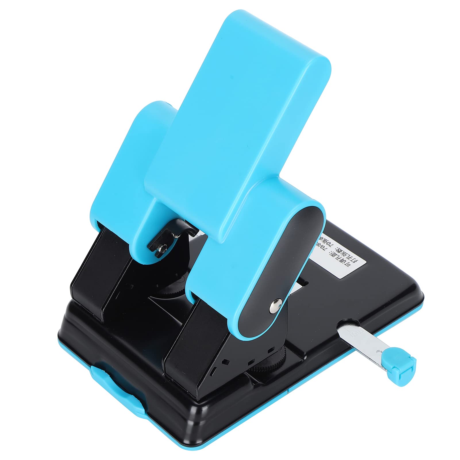 Perforatrice a 2 fori, perforatrice per carta da tavolo con distanza dei fori regolabile, capacità di 70 fogli per ufficio e uso domestico, struttura in plastica ABS resistente e