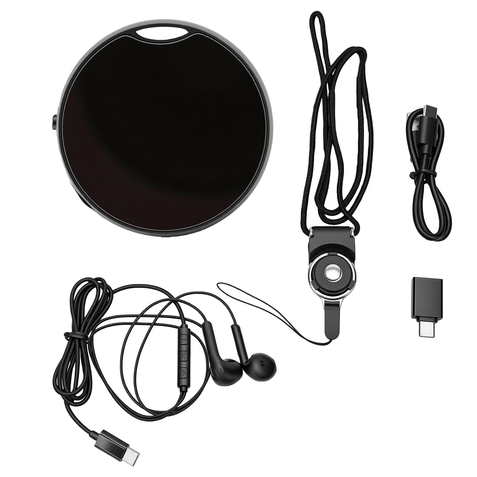 Luocute Registratore Vocale Digitale, Registratore Audio Portatile, 16 GB, Cancellazione del Rumore, Supporto OTG, for Riunioni, Lezioni, Interviste
