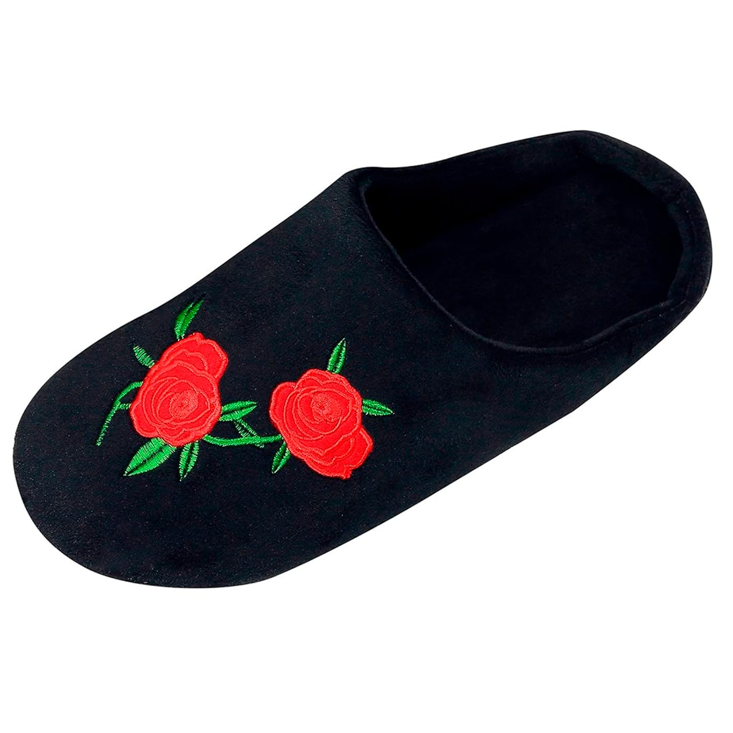 Womens Memory Foam Slippers Comfort Embroidered Soft Fleece Lined House Shoes for Indoor Outdoor Slippers