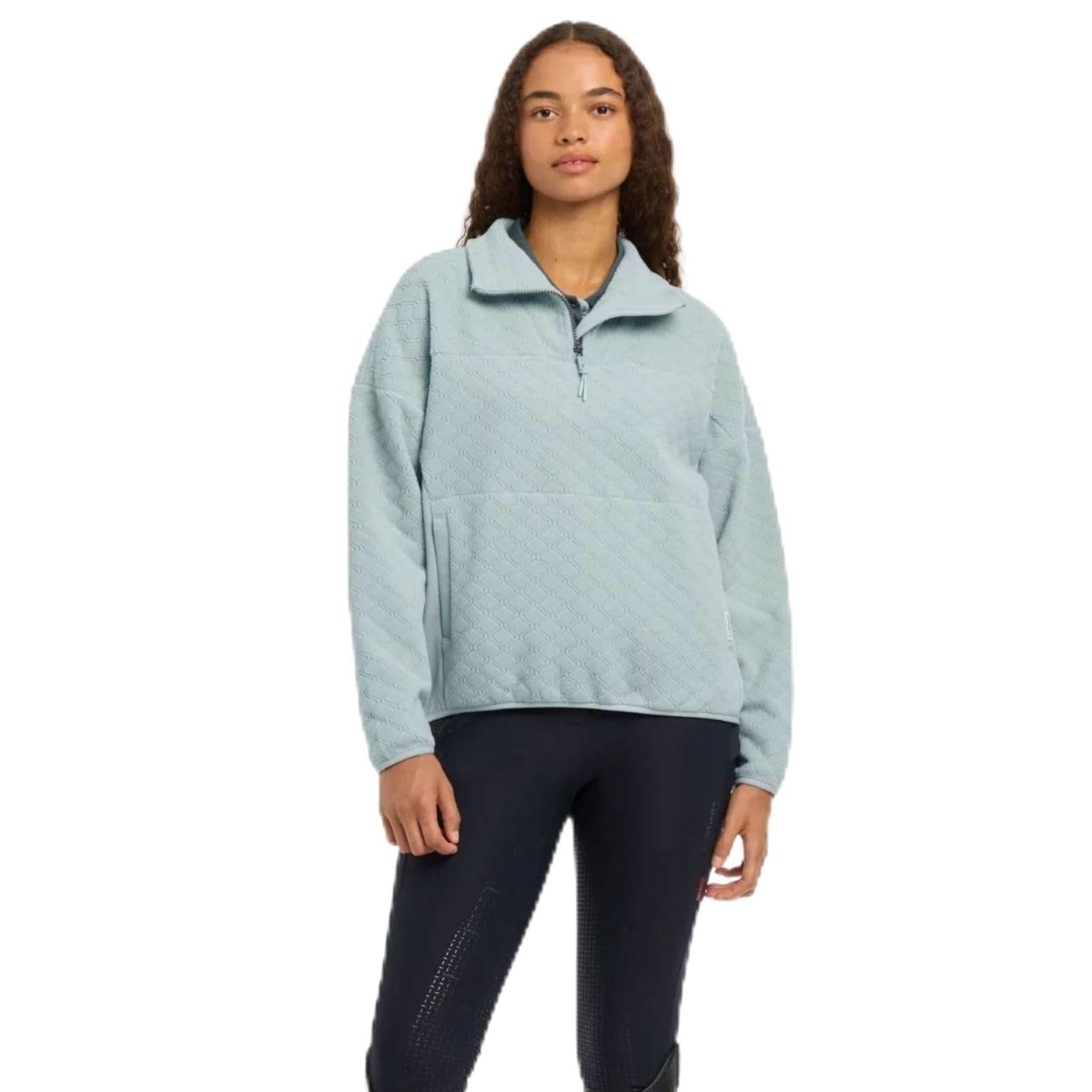 LeMieux Dana Quarter Zip Fleece - Glacier, 8, Glacier