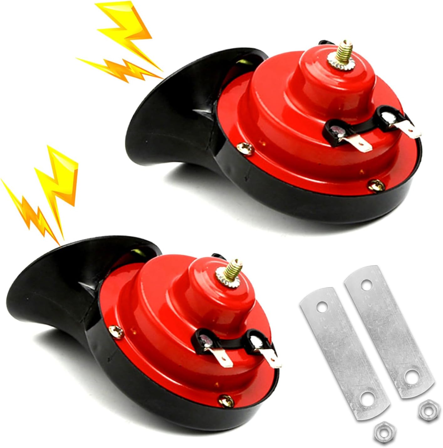 Fogfar 2 PCS Car Snail Horn, Waterproof Shockproof Ultra