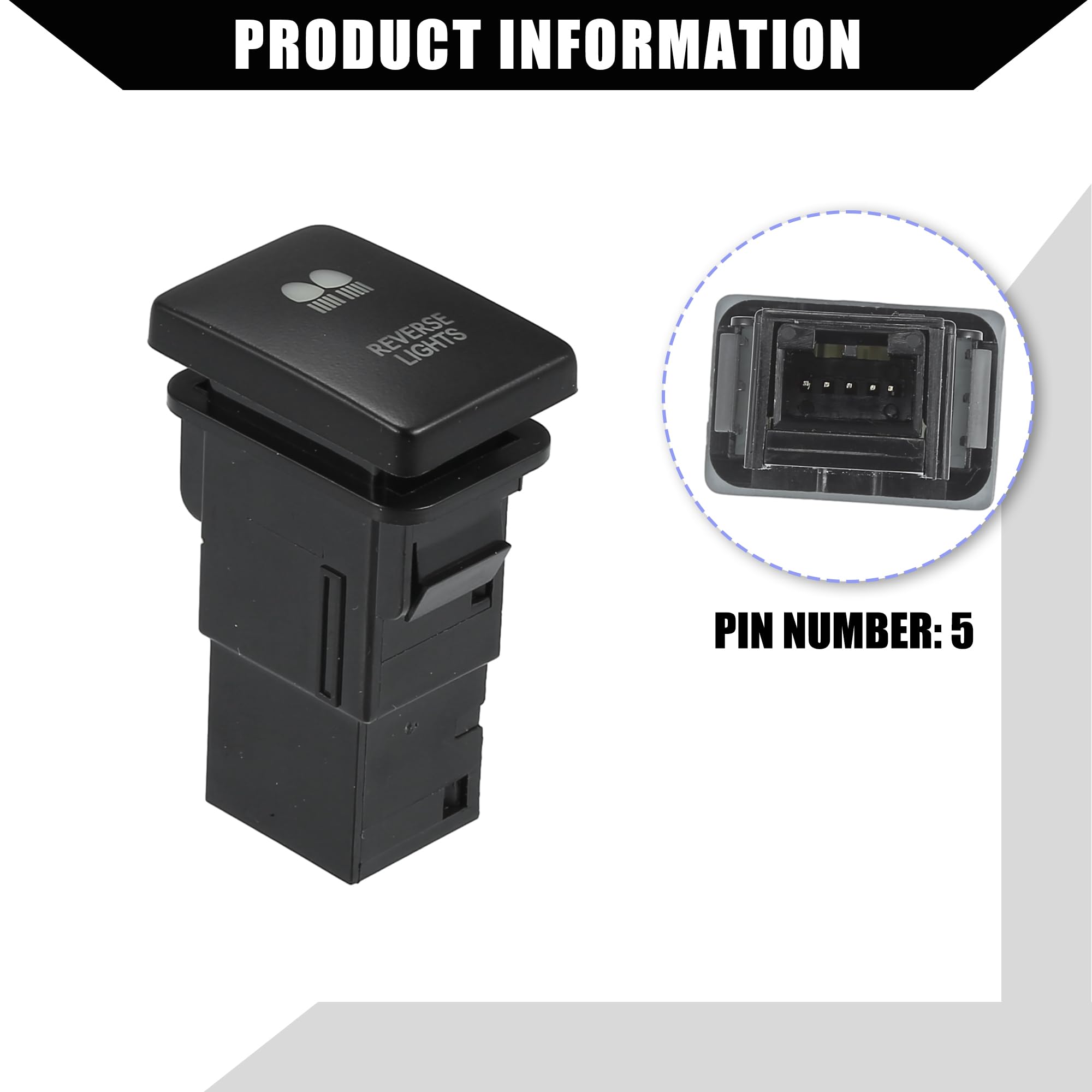 Hihaha AUX Battery Push Button Switch with Connector Wire for