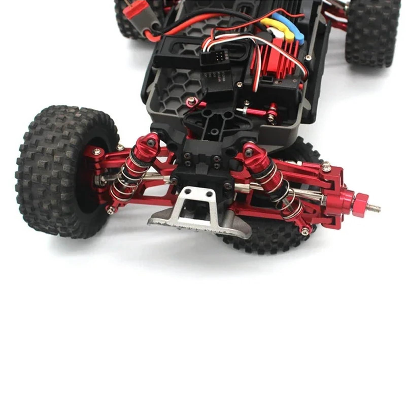 RC Repairs Spare Parts For MJX For Hyper Go H16 16207 16208 16209 16210 14301 14302 4Pcs Metal 12mm Wheel Hex Hub Adapter RC Car Upgrade Parts Accessories(Black)