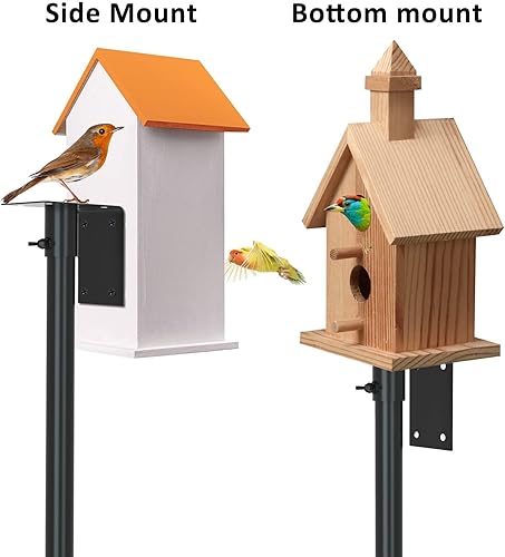 Miniatura 7 de ERYTLLY Bird House - Kit de montaje en poste de 80 pulgadas  Barra de soporte universal ajustable para colibríes, soporte universal con 5 puntas