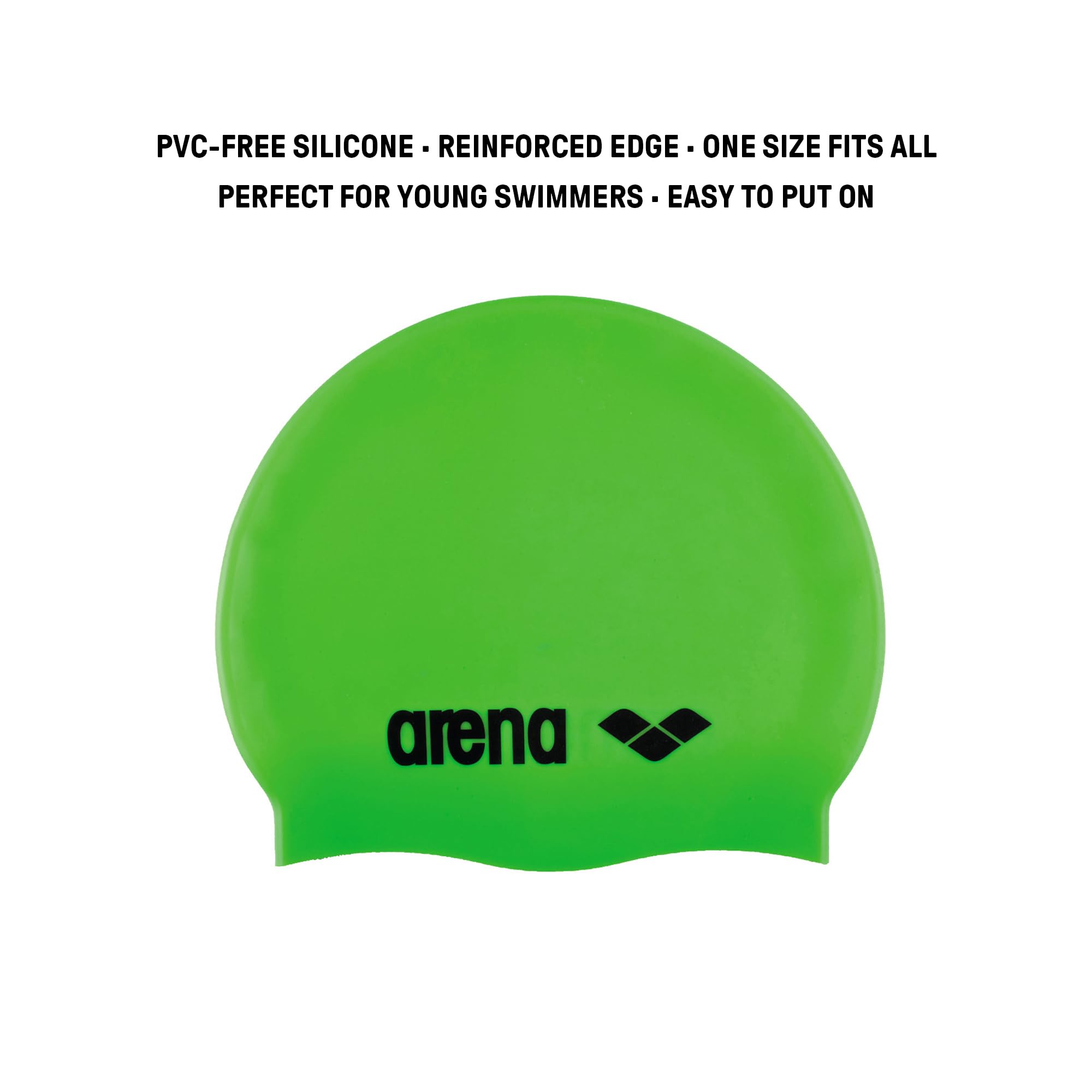 Amazon.com : Arena Classic Junior Silicone Unisex Swim Cap for