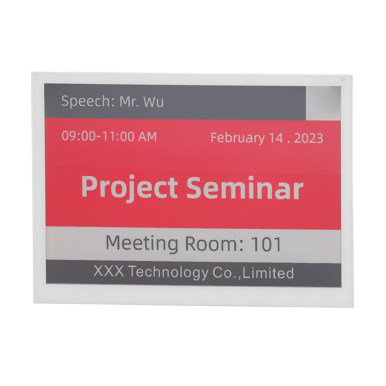 13,3 Inch E Paper-display, Draadloos Bluetooth EInk-scherm 3 Kleuren, Bewerken Via APP, Ingebouwde 4000 MAh-batterij, E Ink-display Geschikt voor Kantoren Bibliotheken Magazijnen