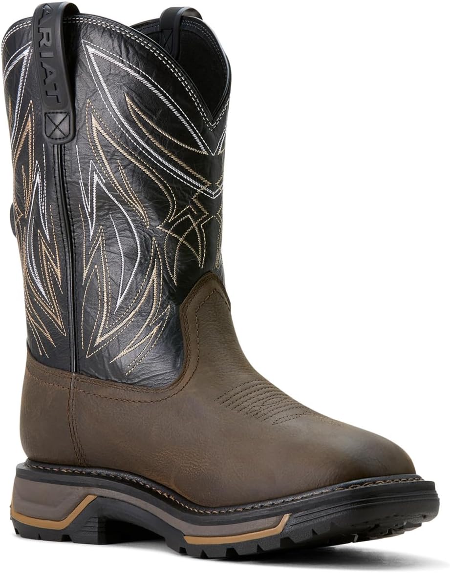 Ariat Men's Big Rig BOA Waterproof Work Boot, Iron Coffee/Black, 11.5 Wide - Image 6