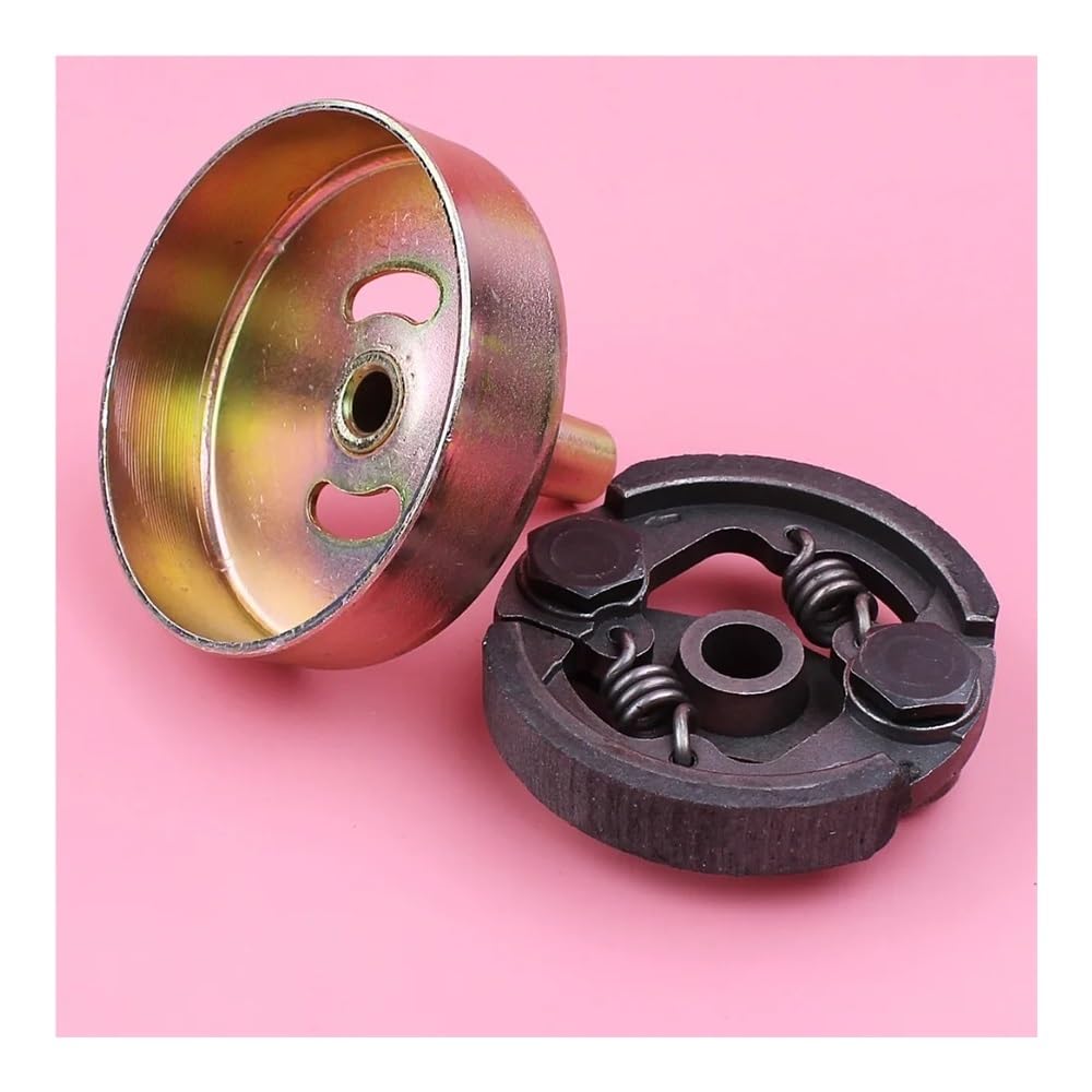 Conjunto de Embrague de 75mm con Tambor de Embrague de 9 Dientes Apto for Pieza de Motor de desbrozadora de césped Robin NB411