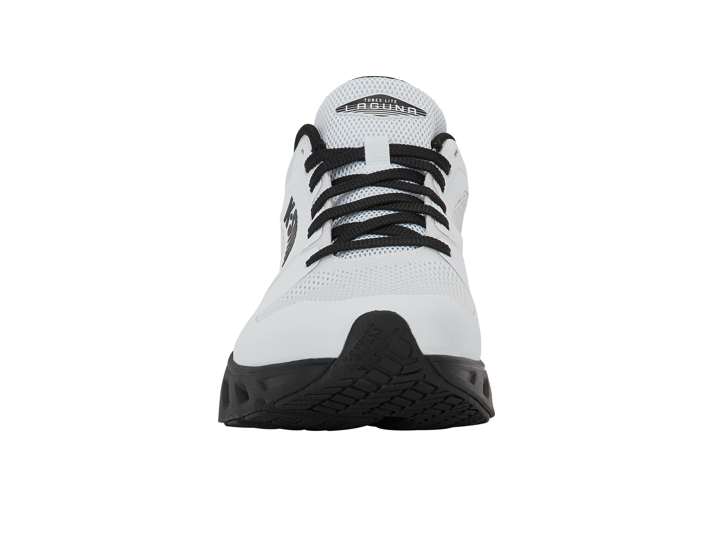 K-Swiss Laguna Tubes Lite Zapatillas de Correr para Hombre Blanco, Asfalto Blanco Negro, 42.5 EU