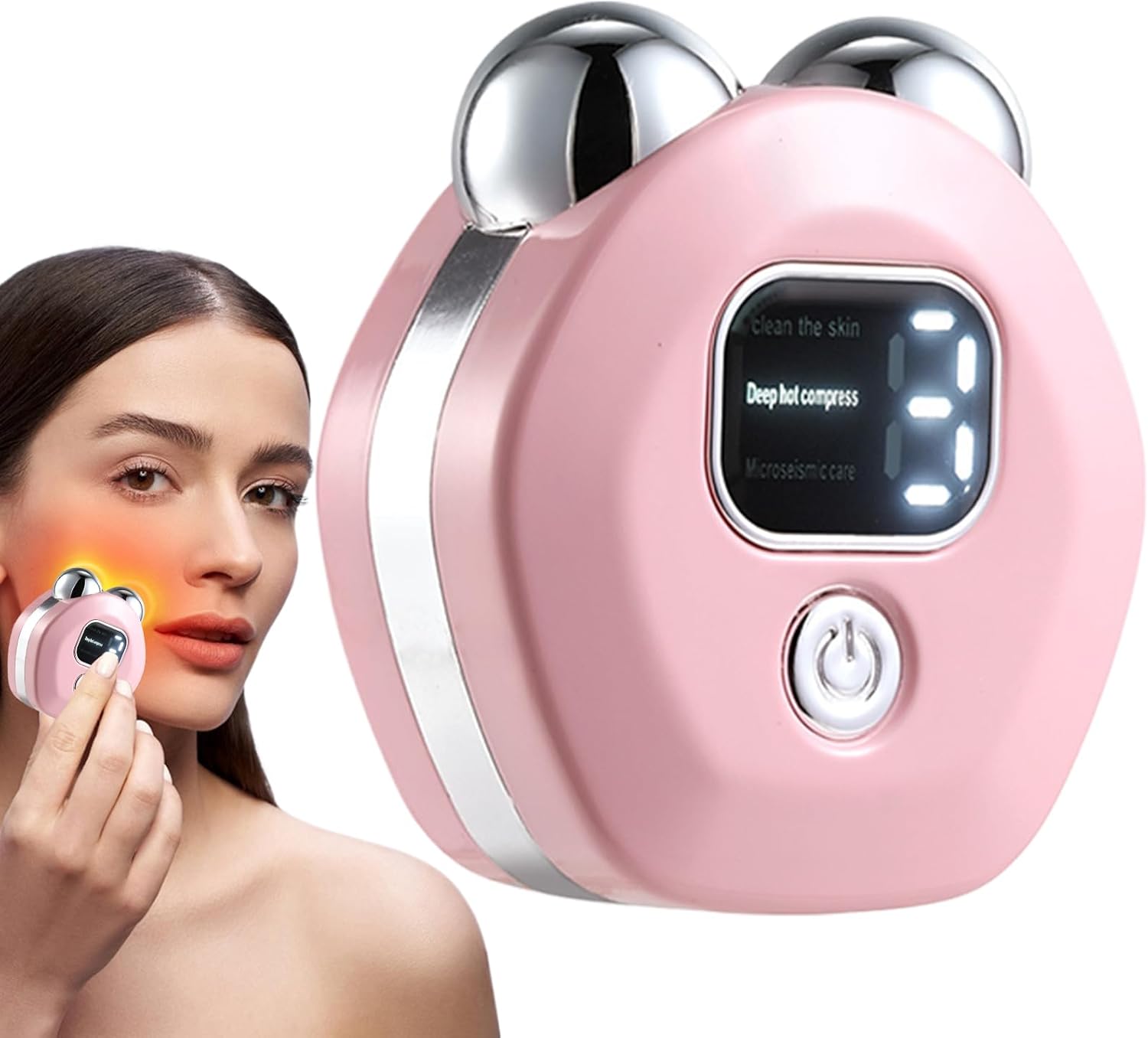 Microcurrent Face Lift Device – Portable Face Massager | Elektrisch gezichtsculphutgereedschap, draagbaar huid toningsapparaat voor vrouwen, anti-veroudering, vuur- en huidverjonging thuis