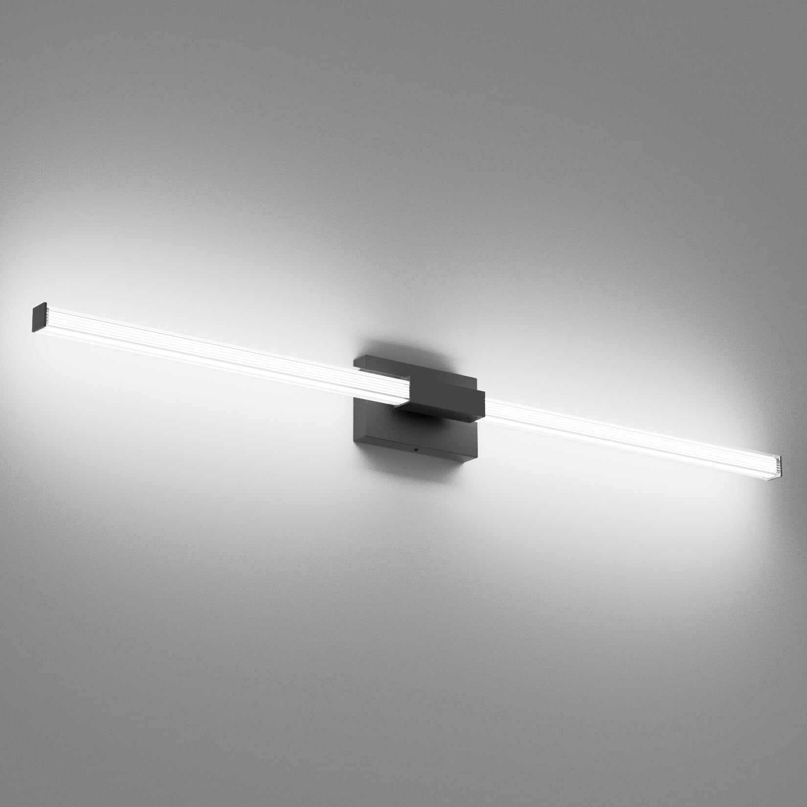 Ralbay 24 Inch Diable Black LED Odern Vanity Light 24W Frosted - View #3
