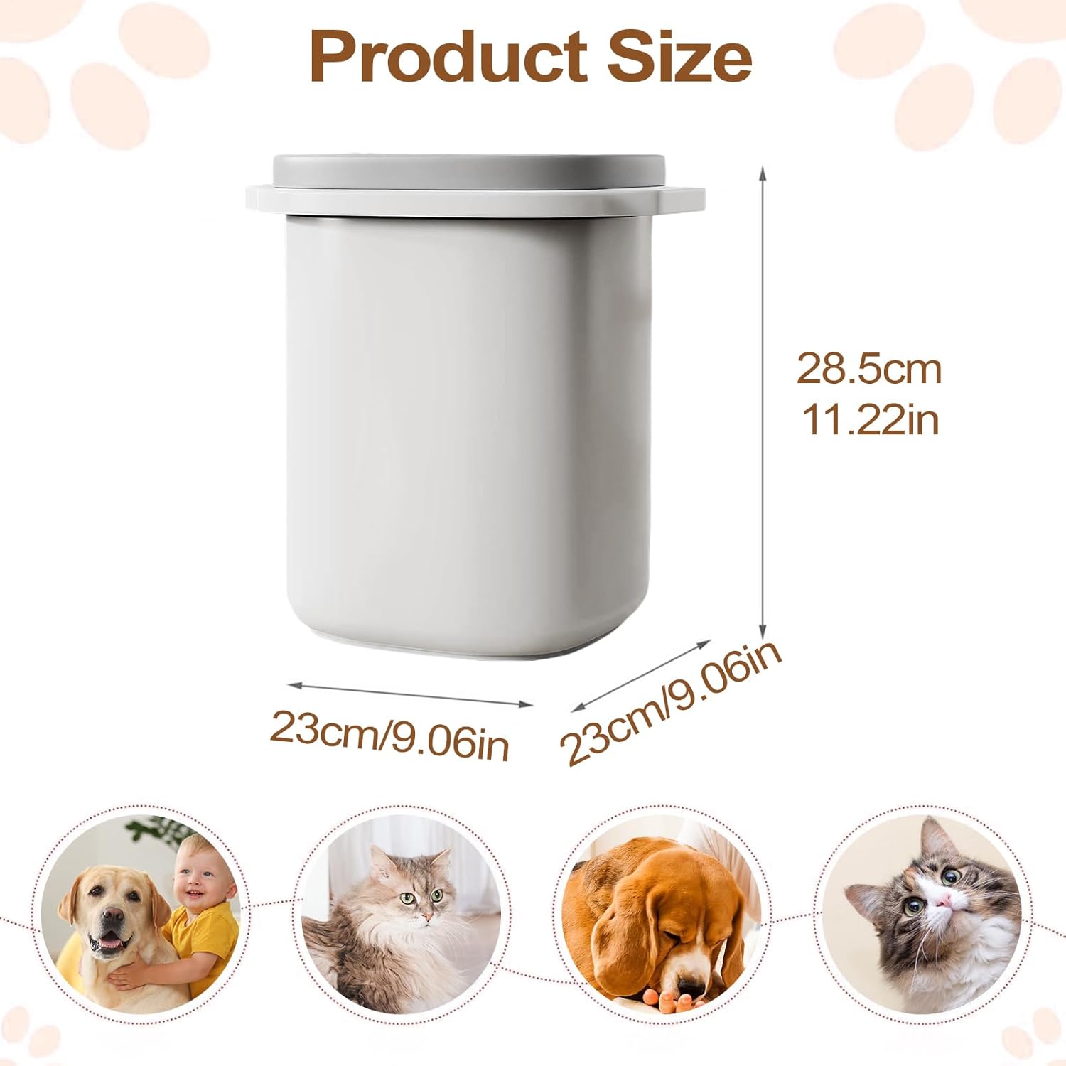 Airtight Food Storage Container – Sealed Lid Bin, Moisture-prooff Portable Feeding Box, Durablee Compact Organizer | Clear Easy-Carry Cat Supply Holder, Camping Travel Outdoor Home Feeding For Cats