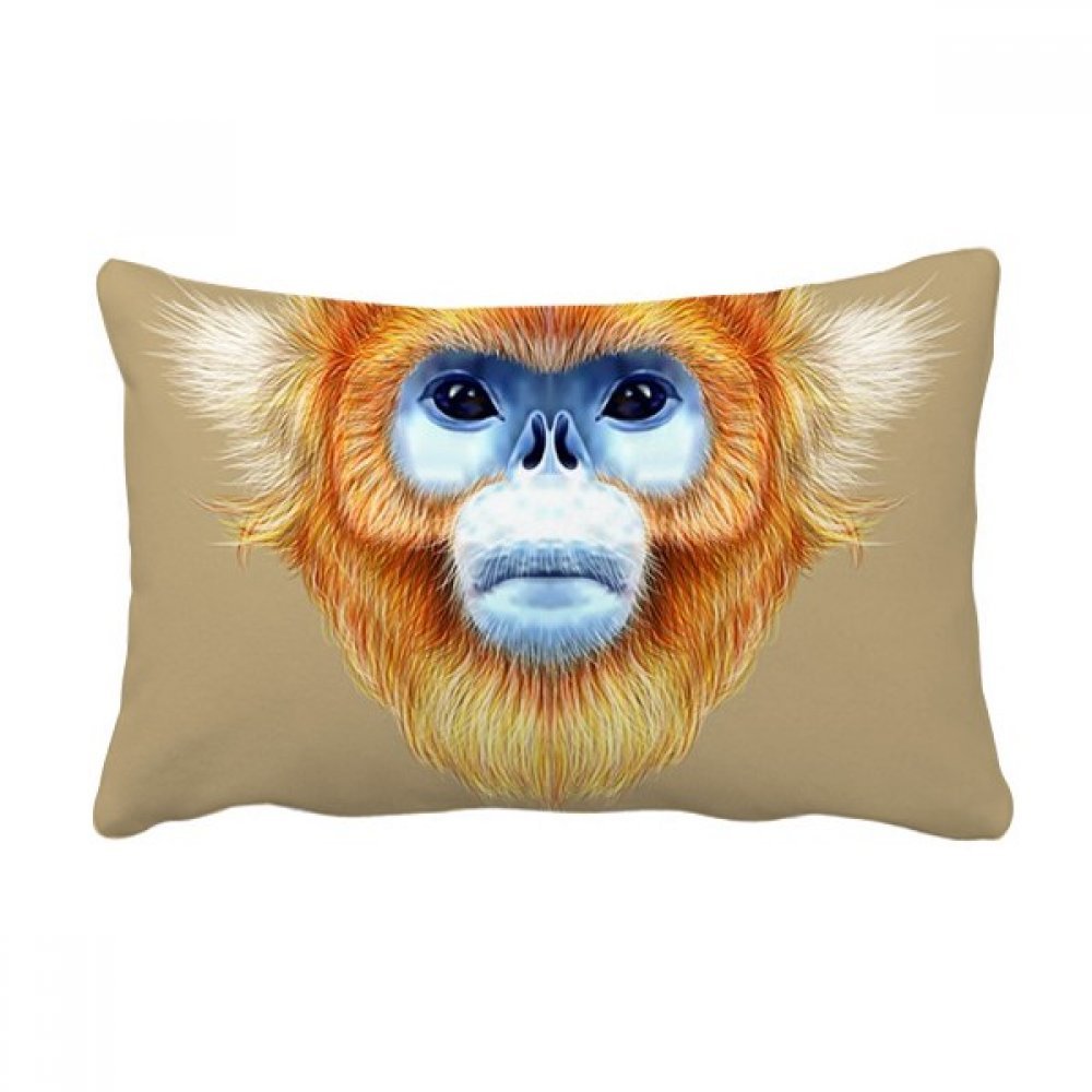 Coussin lombaire singe animal multicolor pour décorer le lit