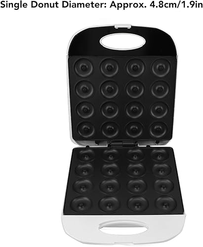 Miniatura 6 de Mini máquina para hacer donas de 1400 W, mini máquina para hacer panqueques de alta potencia, hace 16 donas, máquina de donas eléctrica de gran