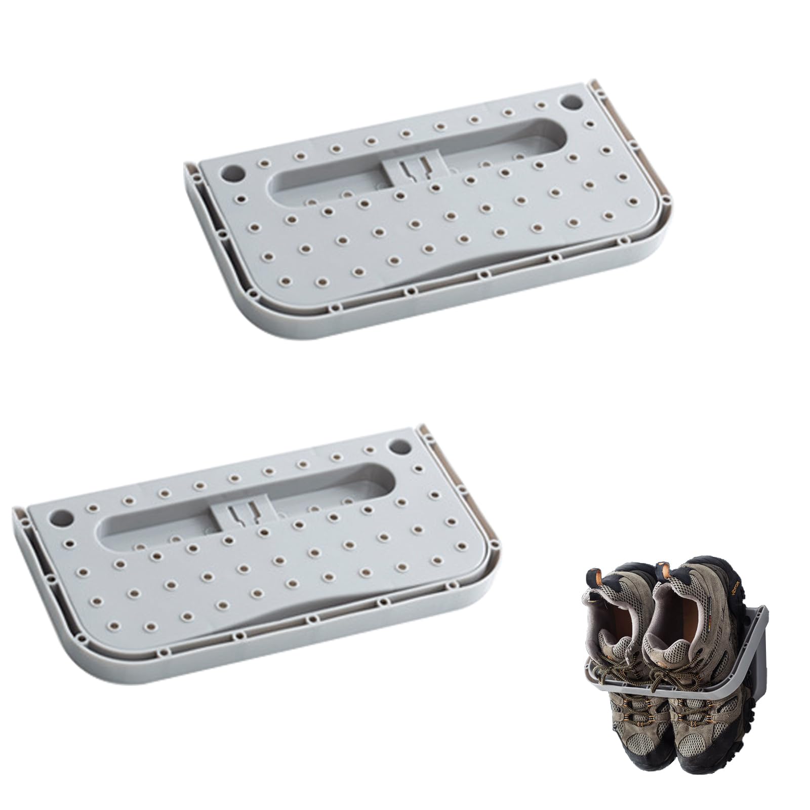 2 Pezzi Parete Scarpe Rack, Organizer Per Scarpe, Parete Per Scarpe Da Appendere, Alla Parete e Riporre Le Scarpe, Pieghevole Appendere Scarpe Stoccaggio, Bagno, Soggiorno, Deposito Per Scarpe