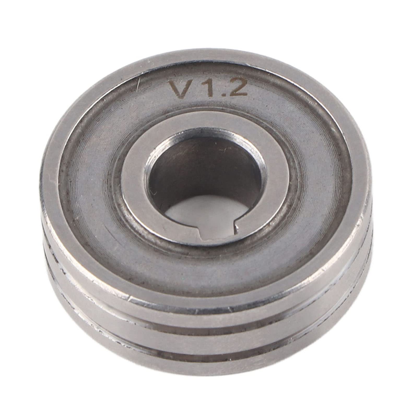 Roller, Stainless Steel Wire Feeder Wheel Guide Wheel I.D. 10mm Diameter 30mm Pneumatic Shielded Welder Accessories for Welding Wire Feeder (1.2mm)