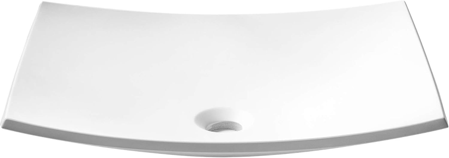Kraus KSV-3MW Natura Bathroom Sink, Rectangular 19.5 x 15.7 Inch