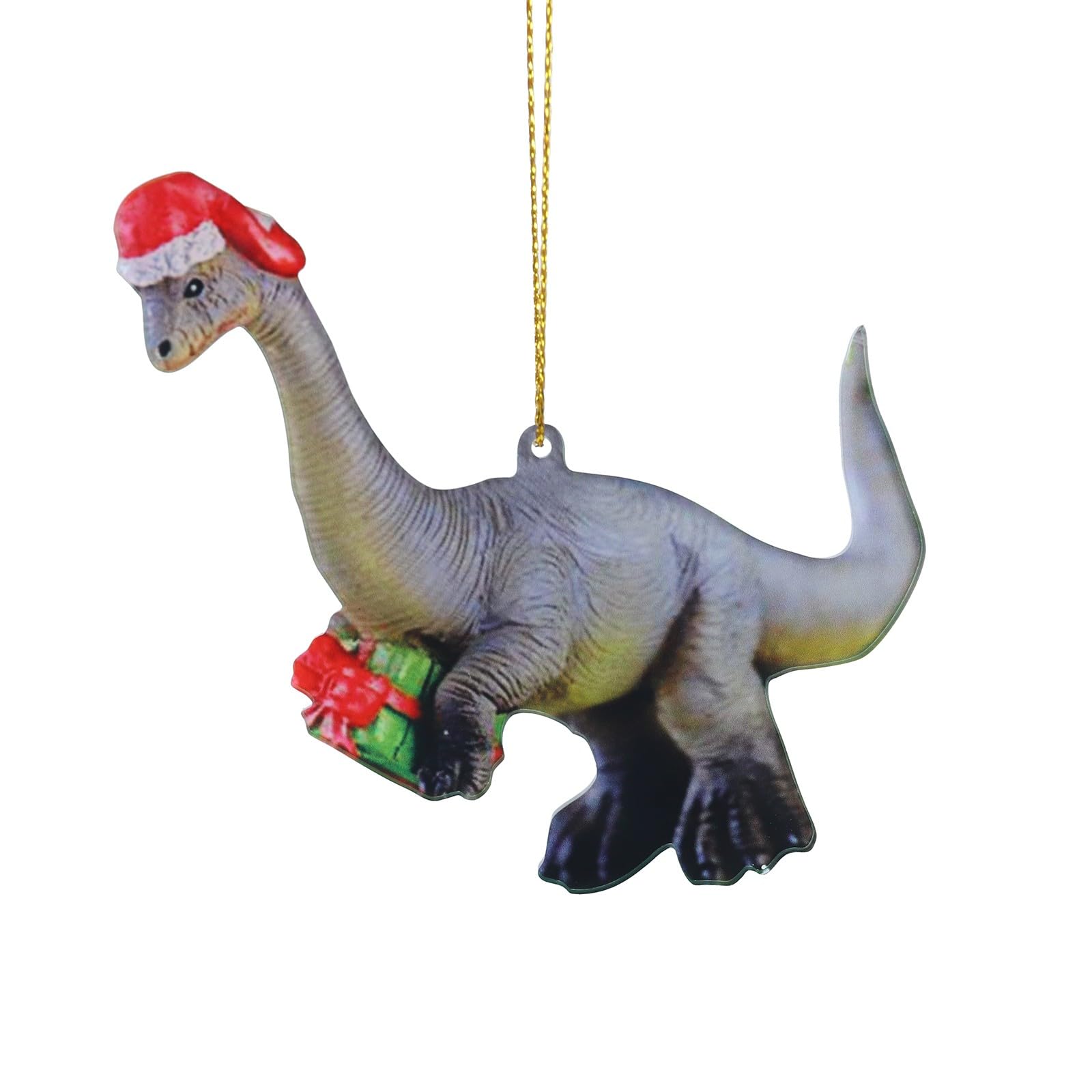 Christmas Tree Decoration Dinosaur Christmas Pendant Ornaments Christmas Decorations Hanging Ornaments for Holiday Merry Christmas Tree Ornaments with Lanyard for Decoration (A, One Size)