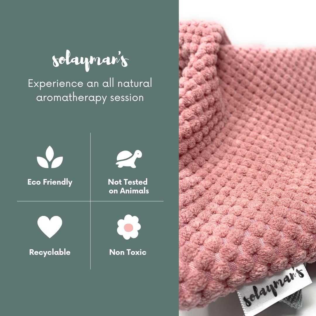 Solayman's Heating Pads for Cramps - Pink, Removable Cover, Lavender Scented