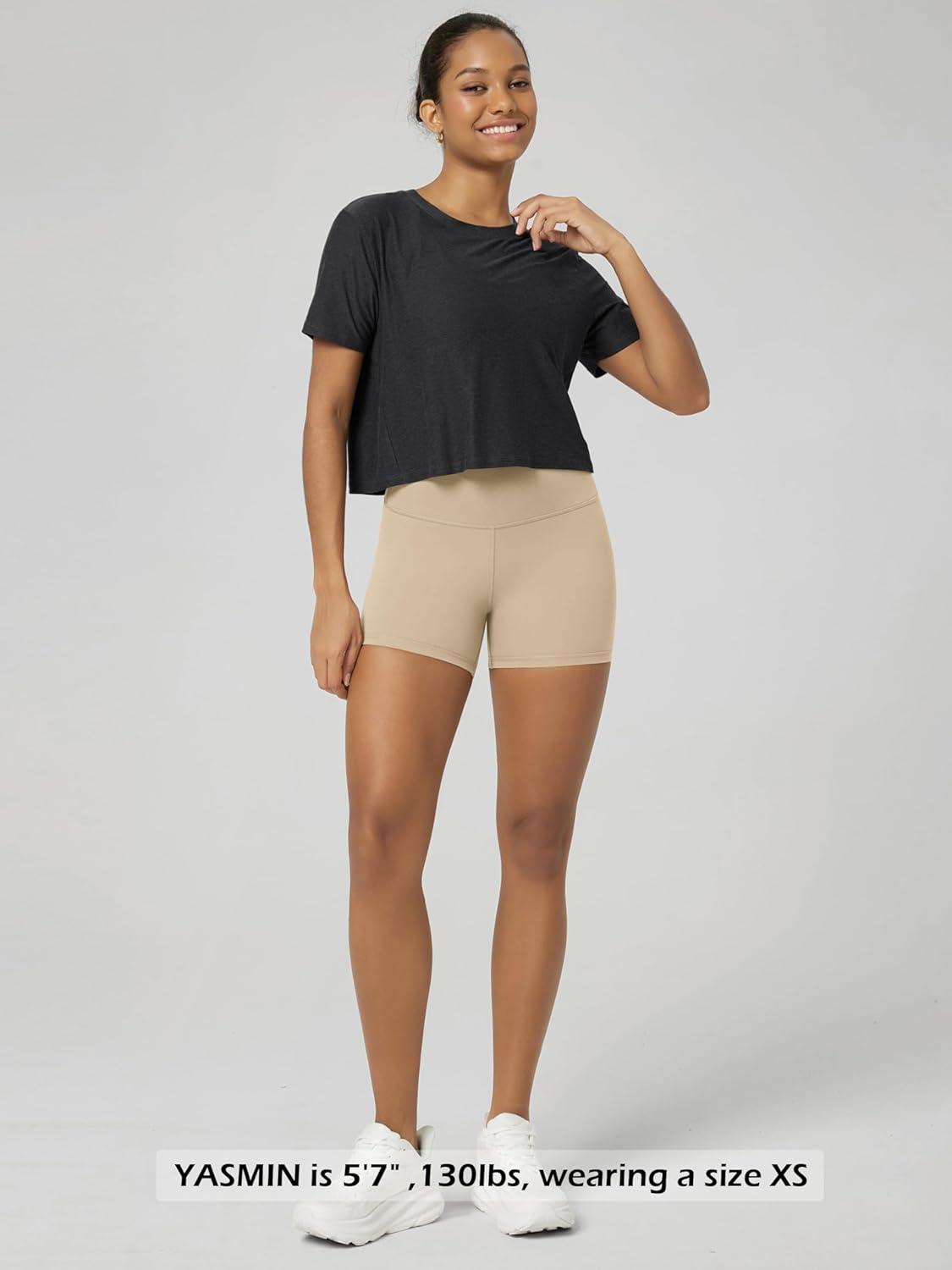 ODODOS Tummy Control Compression Shorts for Women, 4" / 6" / 8" / 10" High Waist Workout Biker Shorts with Inner Pocket - Image 3