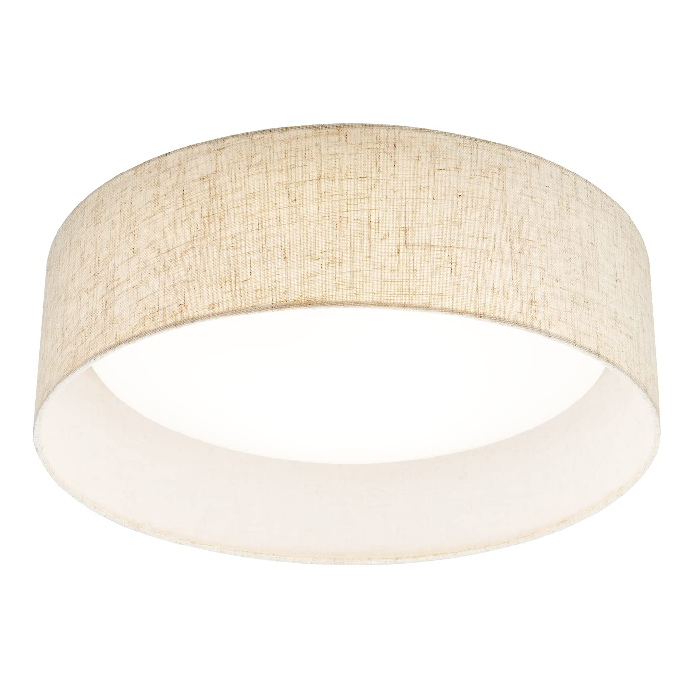 Hamilyeah LED Ceiling Light Flush Mount, 24W Close to Ceiling Light Fixture Dimmable, Farmhouse 15 inch Round Light Fixtures Ceiling Mount for Bathroom, Bedroom, Kitchen, Living Room, Dining Room