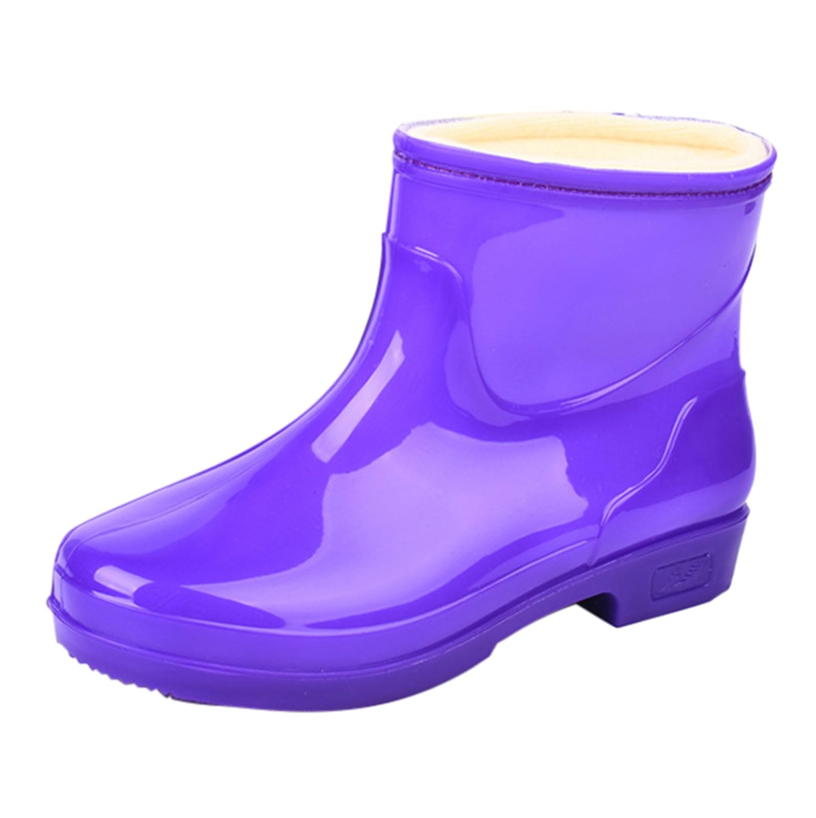 Botas de goma para mujer, forradas, impermeables, botines de tobillo, botas de lluvia, botas de goma, botas de goma, antideslizantes, para jardín, botas de lluvia, botas de lluvia