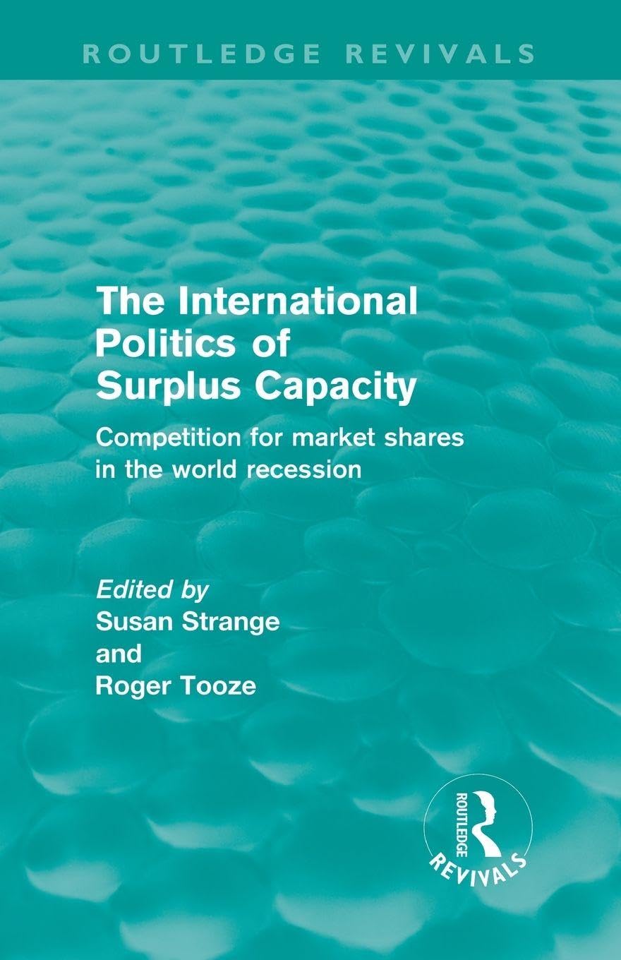The International Politics of Surplus Capacity (Routledge Revivals): Competition for Market Shares in the World Recession