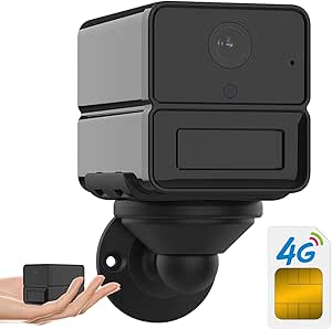 No WiFi Mini Camera Security 4G LTE 20 Days Standby,2K Little Micro Cellular Camera 300MB SIM Card,4G Small Camera for Car Security,Cloud Camera with AI Detect,Motion Detect,Night Vision asin的图片