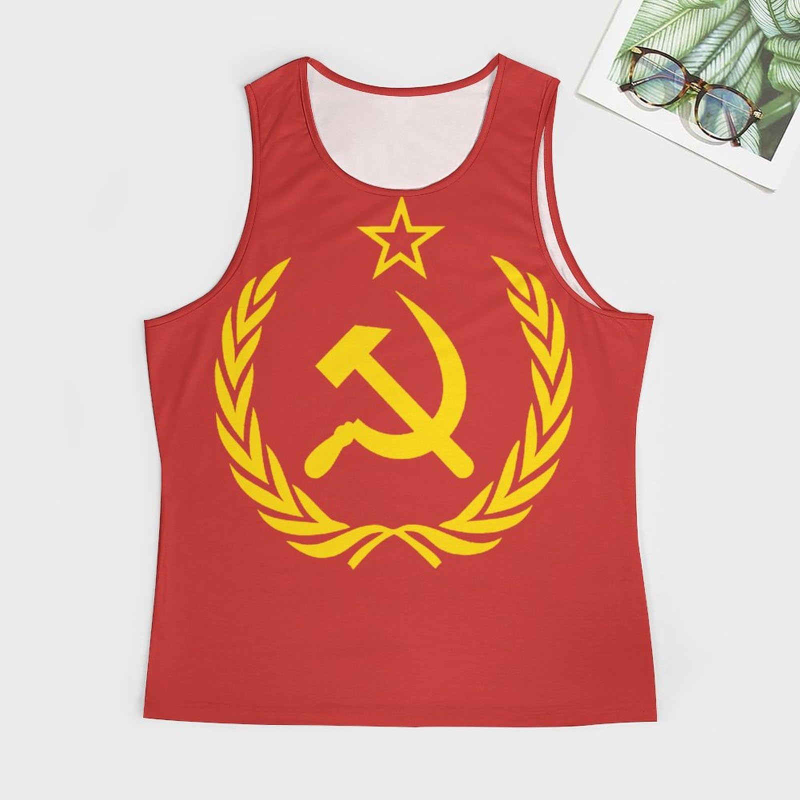 Soviet Union USSR CCCP Emblem Men's Athletic Shorts - Lightweight, Jersey Pockets, Lounge & Weekend Wear