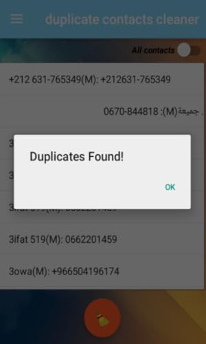 duplicate contacts remover