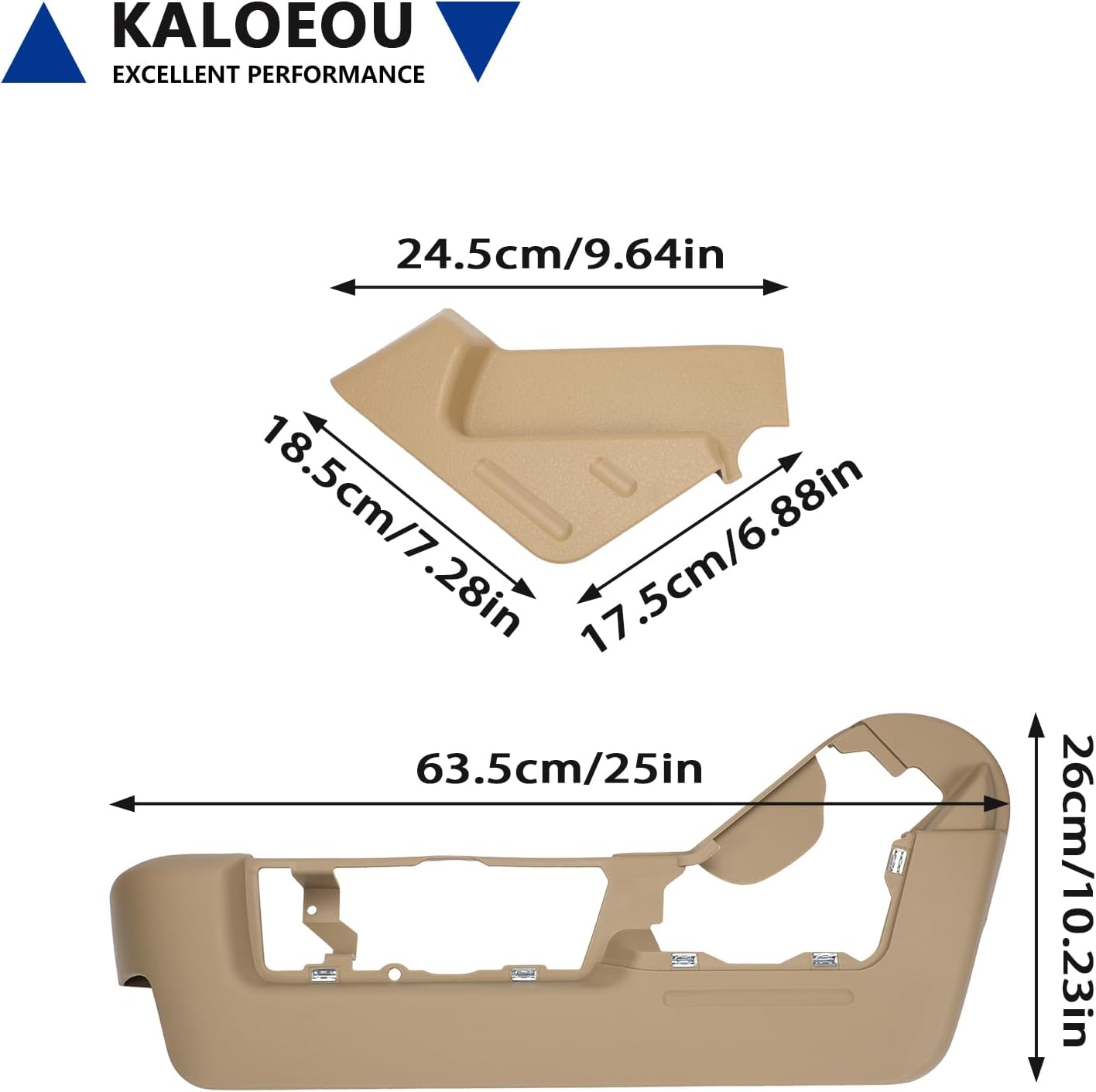 2 Left Driver Side Front Power Seat Switch Panel Bezel Trim Covers- Beige Fits F-150 2009-2014 BL3Z-1562187-AB BL3Z-1562187-AA BL3Z-1561693-AB