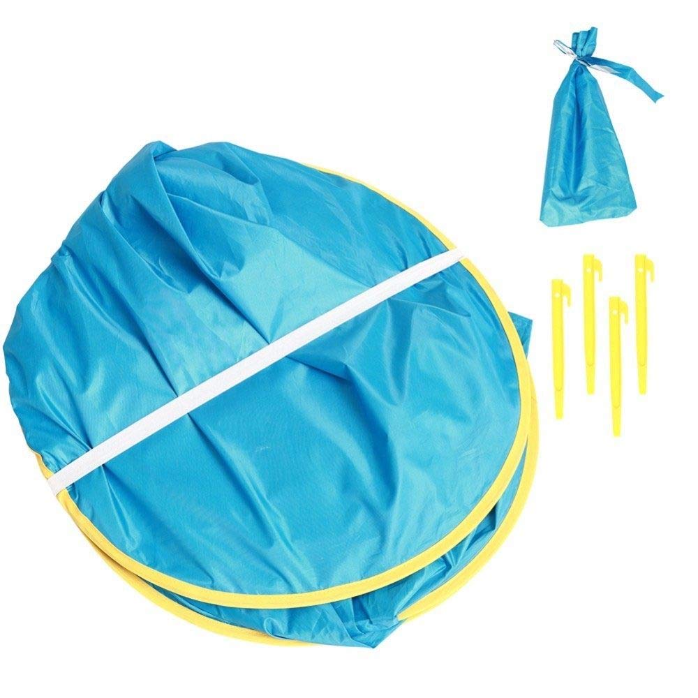 Tente de Plage de bébé/Tente imperméable/écran instantané/Tente de Piscine portative/Enfants de Protection Anti-UV/Camping en Plein air Parasol de Plage,Orange