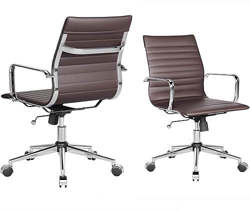 Silla ergonómica de oficina con ruedas y reposabrazos, silla giratoria ajustable de alta resistencia para el hogar y la oficina, asiento de 22.83