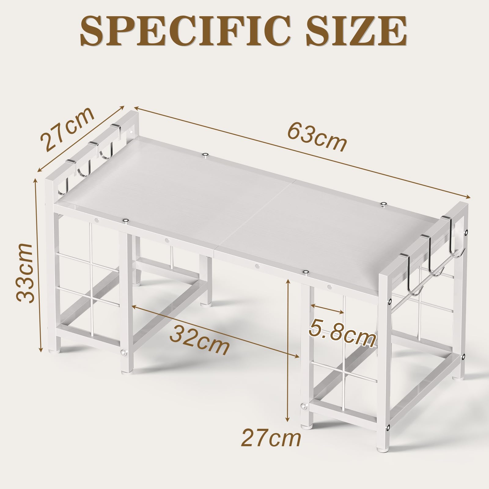 LIANTRAL Mesa de Almacenamiento con 12 Soportes para Rollos de Vinilo, Estante de Almacenamiento para Manualidades, Color Blanco