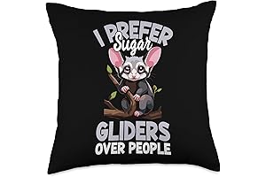 Mom Necklace Sugar Glider Lover Throw Pillow