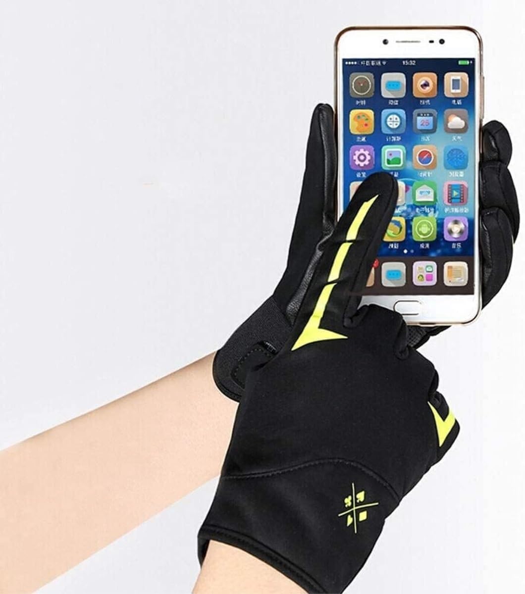 Guanti Bici Guanti da Ciclismo Guanti Da Bicicletta Full Finger-to-Bicycle Riding Touch Screen Mountain Road Bike Guanti per Bicicletta Guanti da Moto