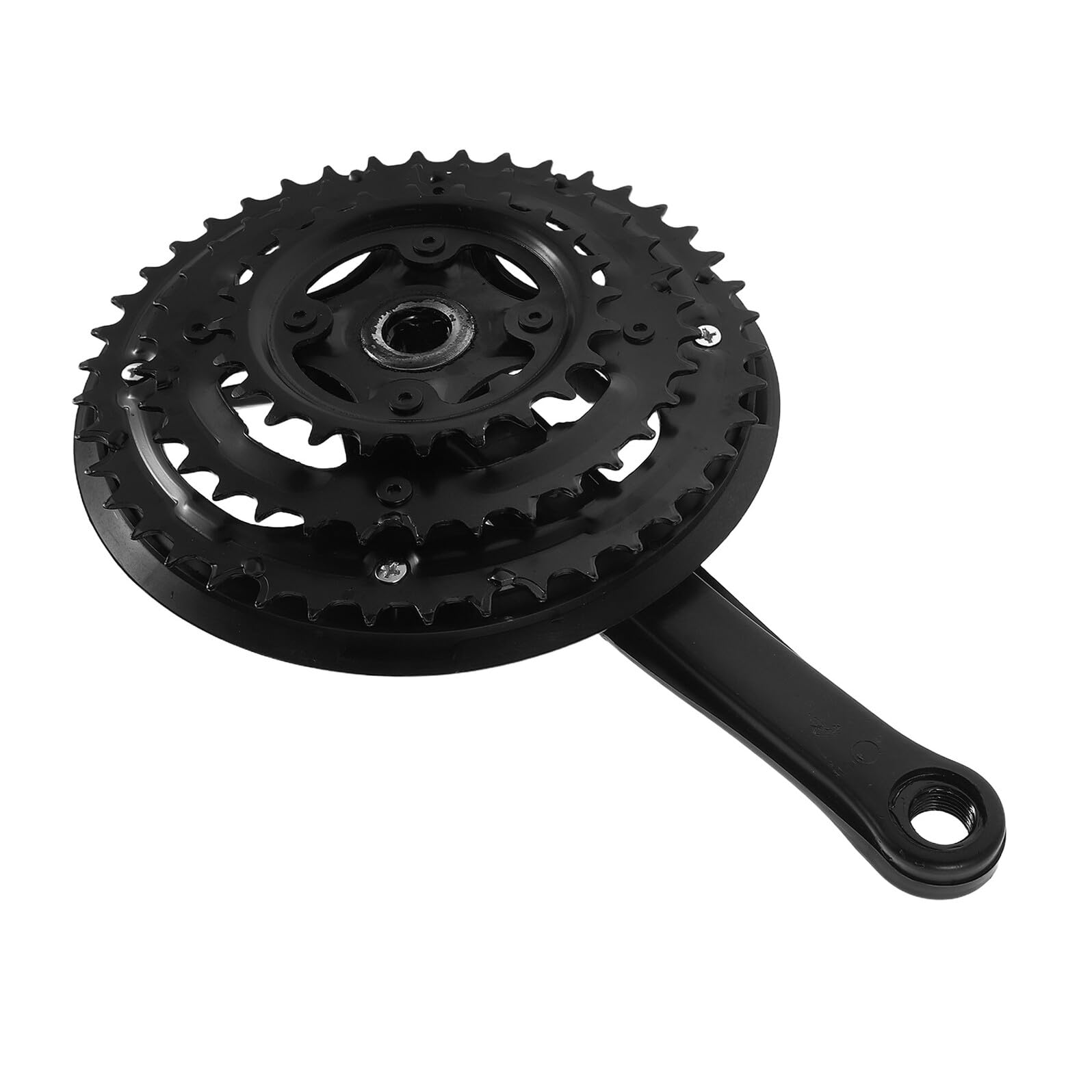 Guarnitura per Mountain Bike Corona in Metallo Resistente Braccio Pedivella Destro in Acciaio al Carbonio Set Sostituzione Pedivelle per Bici Pieghevoli Strada Accessori
