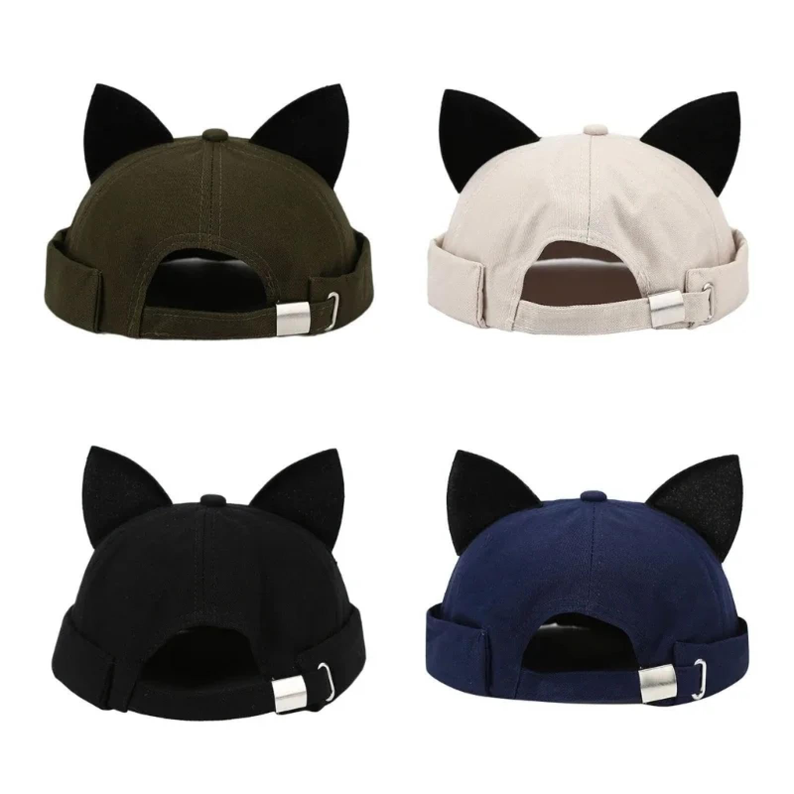 Gorros De Punto para Sombrero Tejido Beanie Sombrero De Color Liso Tamaño De Cabeza Ajustable Piel Adulta