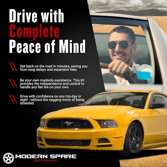 Modern Spare - Fits 2005-14 Ford Mustang - Complete Kit w/o Carrying Case