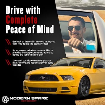 Modern Spare - Fits 2005-14 Ford Mustang - Complete Kit w/o Carrying Case