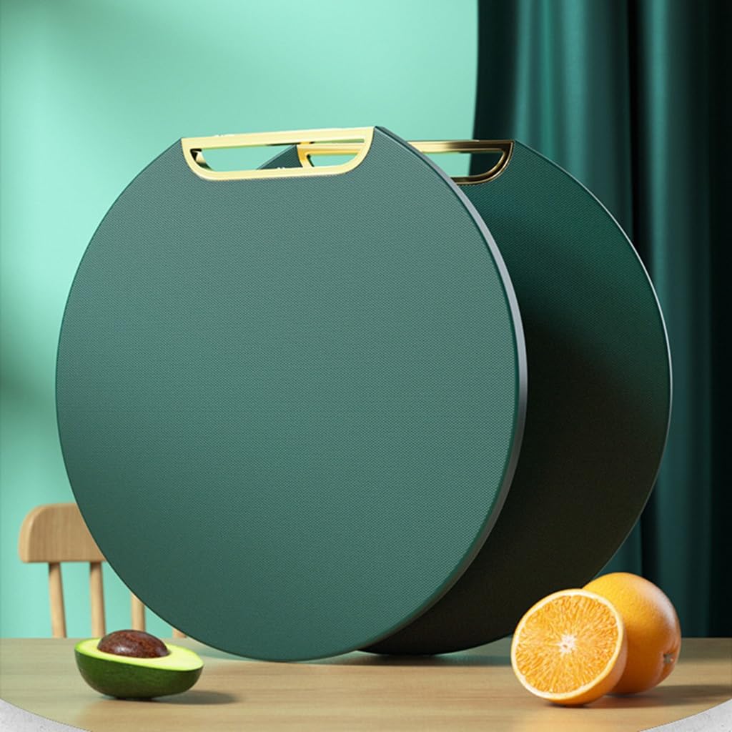 Alfombrilla flexible de plástico grande para tabla de cortar con mango de fácil agarre, ahorra espacio y diseño ergonómico para cocina (31 cm)