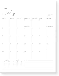 Karto Magnetic Calendar 2026-2027 8.5x11 in - Cursive