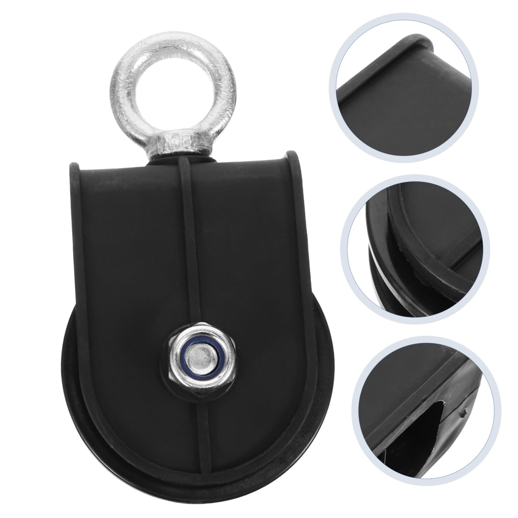 Koło pasowe do siłowni, koła pasowe łożyskowe, System krążków do linek fitness Czarny 13 x 7 x 3,5 cm