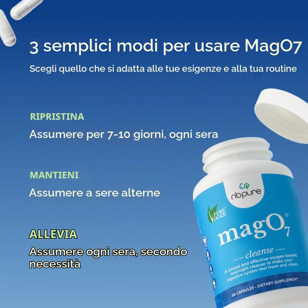 Aerobic Life Mag O7 Oxygen Digestive System Cleanser Capsules, 90 Count